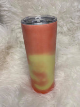 Load image into Gallery viewer, Thermal colour change sublimation skinny tumblers, 20 oz Sublimation, Heat changing, sublimation skinny tumblers
