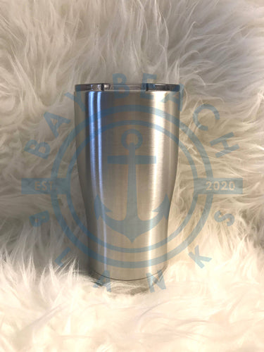 20 oz. Curve Tumbler - Bay Beach Blanks. Modern curve tumbler Ontario. Craft blanks Canada. Stainless steel drink ware. Travel cups. Insulated tumblers Niagara. 