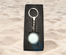 Load image into Gallery viewer, Sublimation Glass Key Chain - Bay Beach Blanks this circle glass keychain is for sublimation and make great gifts to customize and personalize
