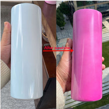 Load image into Gallery viewer, 20 oz  UV Colour Change Sublimation Skinny Tumbler - Bay Beach Blanks Sublimation tumblers craft blanks epoxy cups
