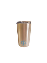 Load image into Gallery viewer, 12 oz kids stainless steel tumbler comes with a leakproof sliding lid and plastic straw. This travel cup is double wall insulated making it great for hot and cold beverages.
