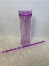 Load image into Gallery viewer, 16 oz Acrylic Tumbler - Bay Beach 16 oz Acrylic Tumbler - Bay Beach Blanks, black, pink, purple, clear, crafting blanks, craft tumblers, travel cups, kids cups, acrylic cups with straw, Ontario tumblers, Niagara craft supplies
